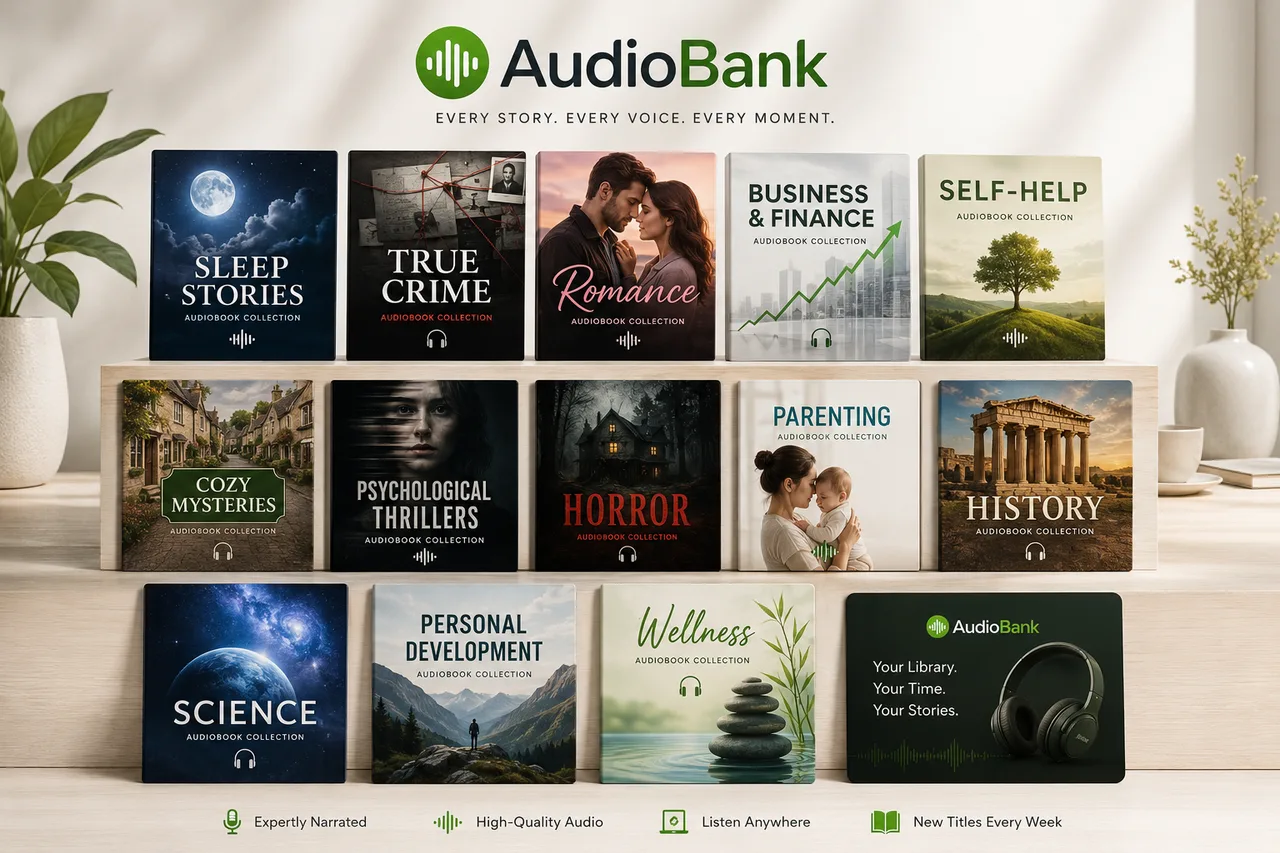 One button, any genre, a growing audiobook library