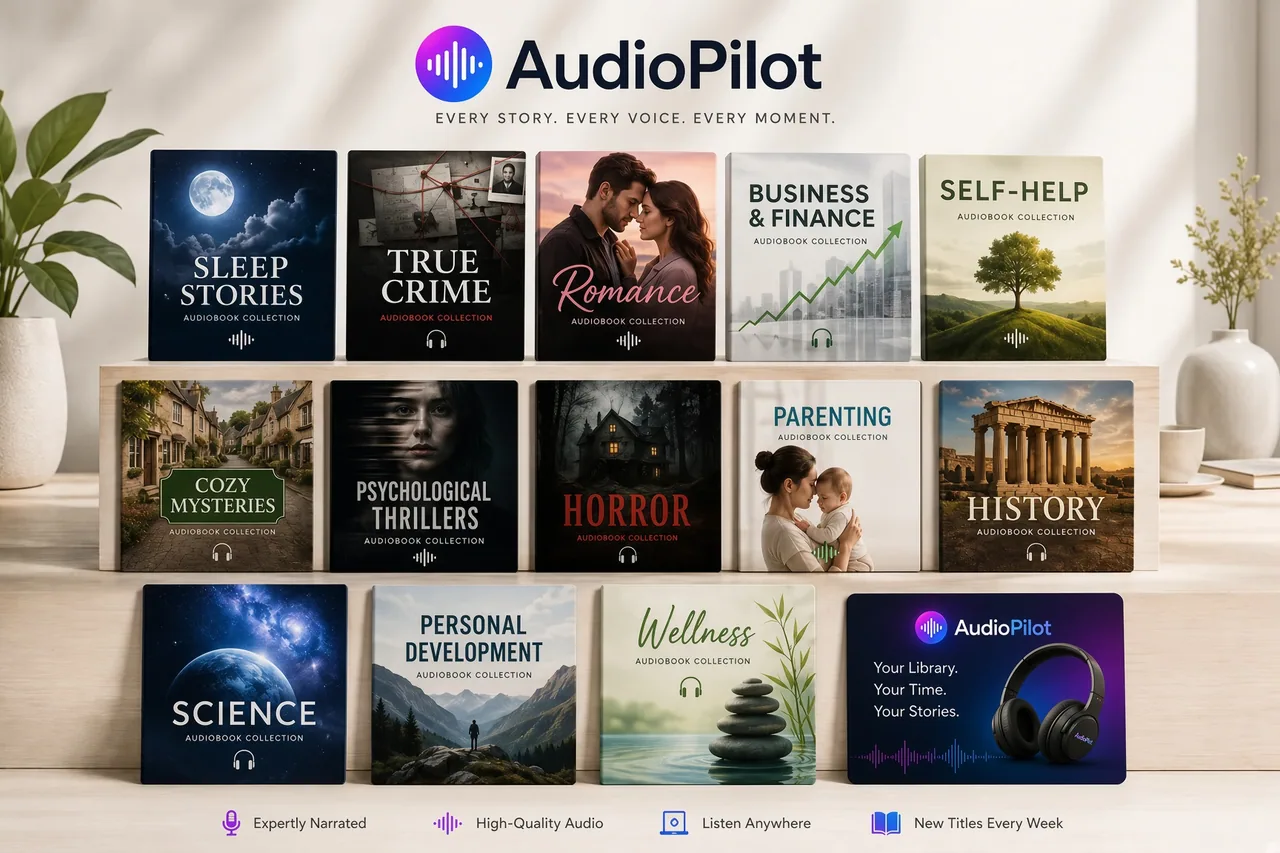 One button, any genre, a growing audiobook library