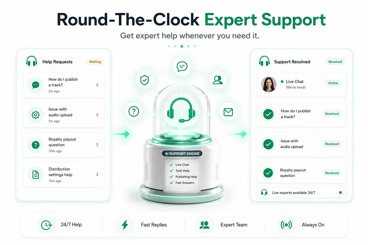 Round-The-Clock Expert Support