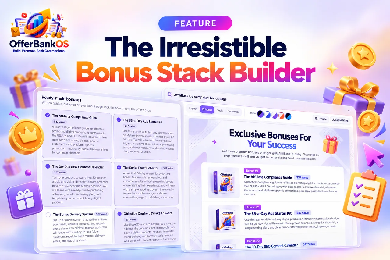 The Irresistible Bonus Stack Builder