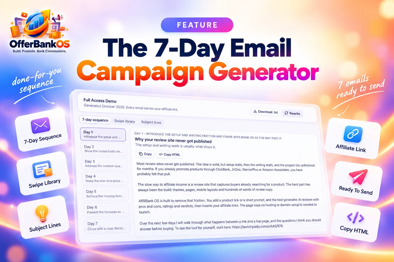 The 7-Day Email Campaign Generator
