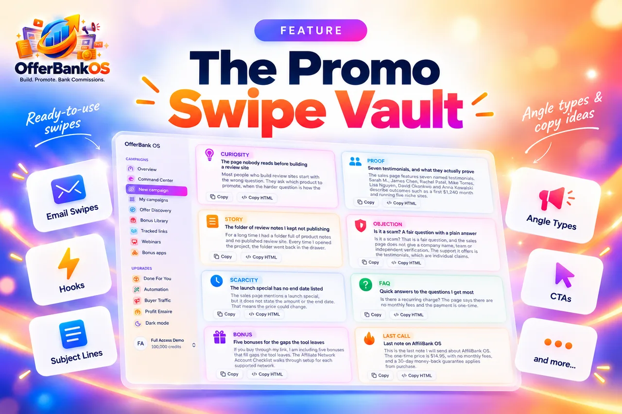 The Promo Swipe Vault