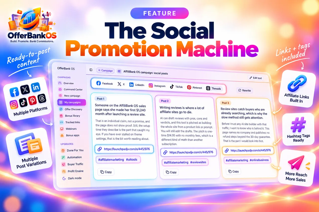 The Social Promotion Machine