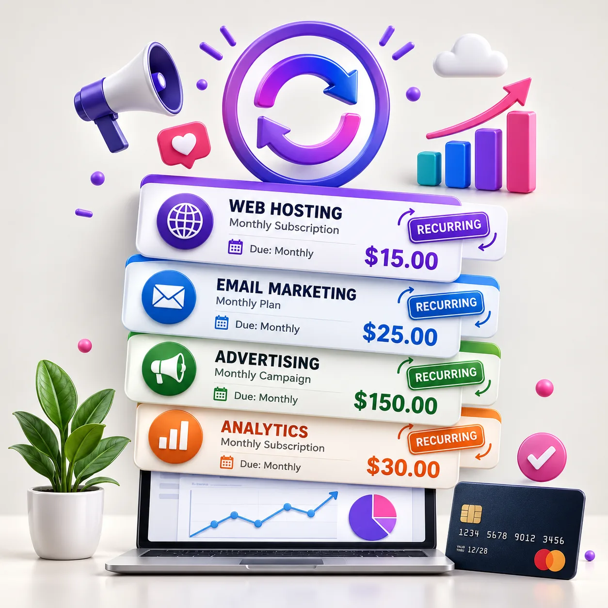 Typical monthly costs add up fast