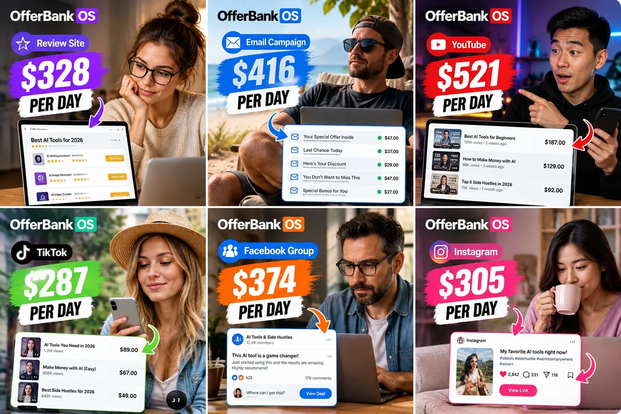 Affiliates earning from different channels